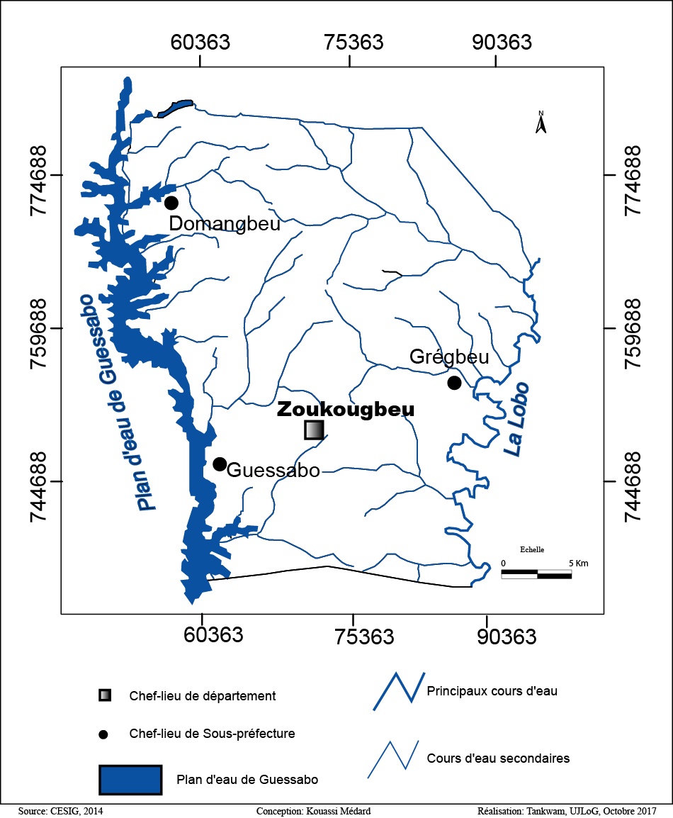 Hydrographie et localités endémiques