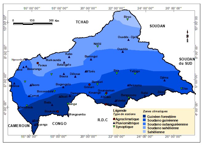 Caractéristiques agroclimatiques de la République Centrafricaine